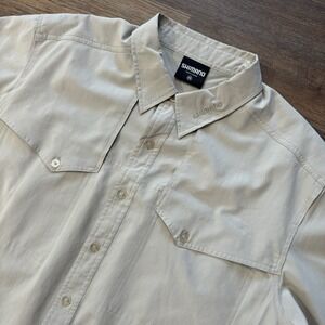 Shimano‎ Fishing S/S Tan Shirt Men's Sz XXL PICK READ Boating